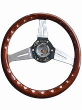 Cargar imagen en el visor de la galería, Volante de madera, vista trasera
