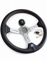 Cargar imagen en el visor de la galería, Volante Deportivo NARDI Original 350 mm Cóncavo en Cuero Negro