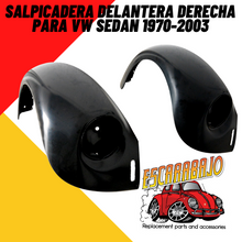 Cargar imagen en el visor de la galería, SALPICADERA DELANTERA DERECHA VW SEDAN MODERNO - Escarabajo Refacciones & Accesorios