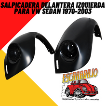 Cargar imagen en el visor de la galería, SALPICADERA DELANTERA IZQUIERDA VW SEDAN MODERNO - Escarabajo Refacciones & Accesorios