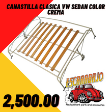Load image into Gallery viewer, Canastilla de Toldo Clásica Color Crema para VW Sedán - Escarabajo Refacciones & Accesorios