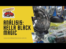 Cargar y reproducir el video en el visor de la galería, Faros Auxiliares Hella 500 Black Magic Halógenos Universales