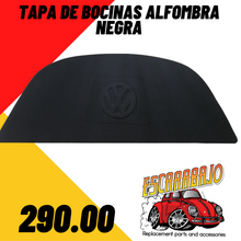 Load image into Gallery viewer, TAPA DE BOCINAS ALFOMBRA NEGRA - Escarabajo Refacciones & Accesorios