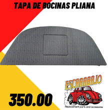 Cargar imagen en el visor de la galería, TAPA DE BOCINAS PLIANA NEGRA VOLKSWAGEN SEDAN - Escarabajo Refacciones & Accesorios