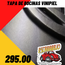 Load image into Gallery viewer, TAPA DE BOCINAS VINIPIEL NEGRA VOLKSWAGEN SEDAN - Escarabajo Refacciones & Accesorios