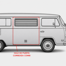 Cargar imagen en el visor de la galería, Hule para Puerta Corrediza de Volkswagen Combi
