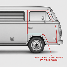 Cargar imagen en el visor de la galería, Par de Hules para Puertas de Volkswagen Combi Calidad Original

