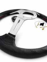 Cargar imagen en el visor de la galería, Volante Deportivo NARDI Original 350 mm Cóncavo en Cuero Negro
