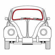Cargar imagen en el visor de la galería, Diagrama de aplicación del hule de parabrisas para Volkswagen Sedán Vocho
