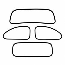 Cargar imagen en el visor de la galería, Diagrama de aplicación del kit de hules de cristales para Volkswagen Sedán Vocho
