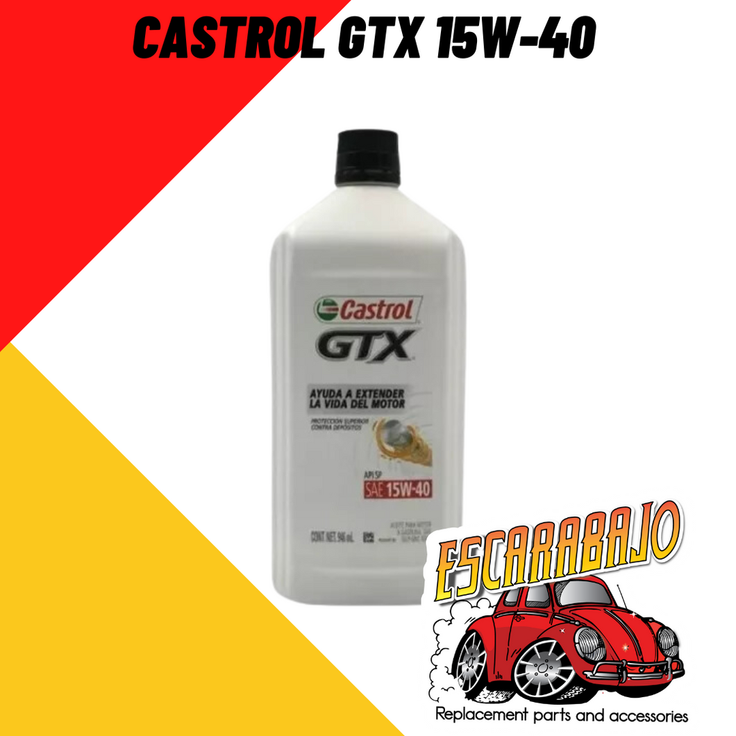 ACEITE CASTROL 15W40 - Escarabajo Refacciones & Accesorios