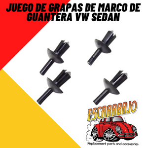 JUEGO DE GRAPAS DE MARCO DE GUANTERA VW SEDAN - Escarabajo Refacciones & Accesorios